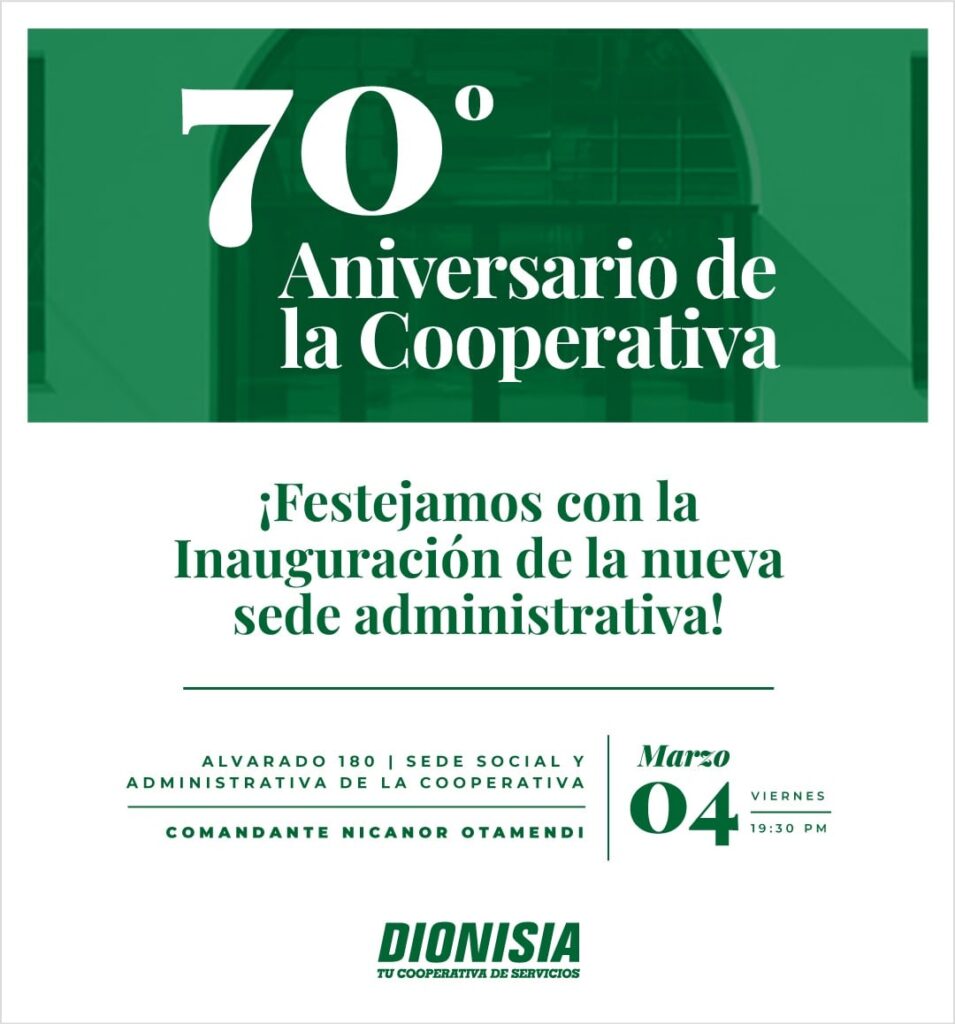 70° Aniversario de la Cooperativa