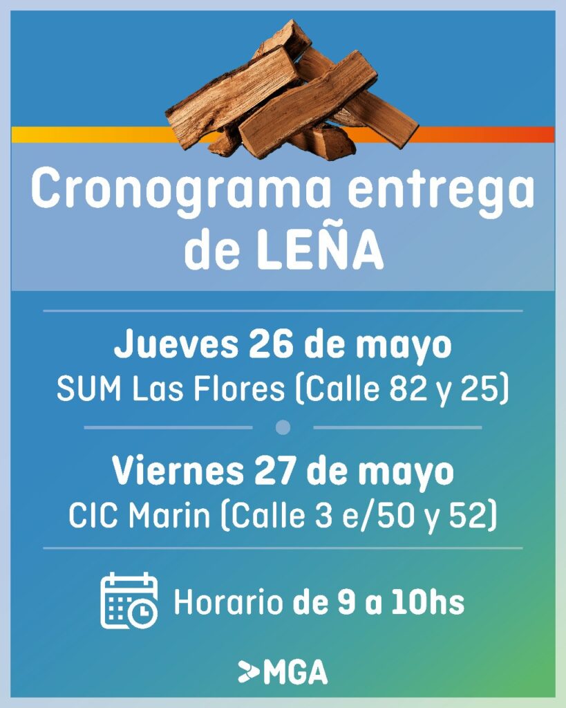 Entrega de Leña: próximas fechas y barrios
