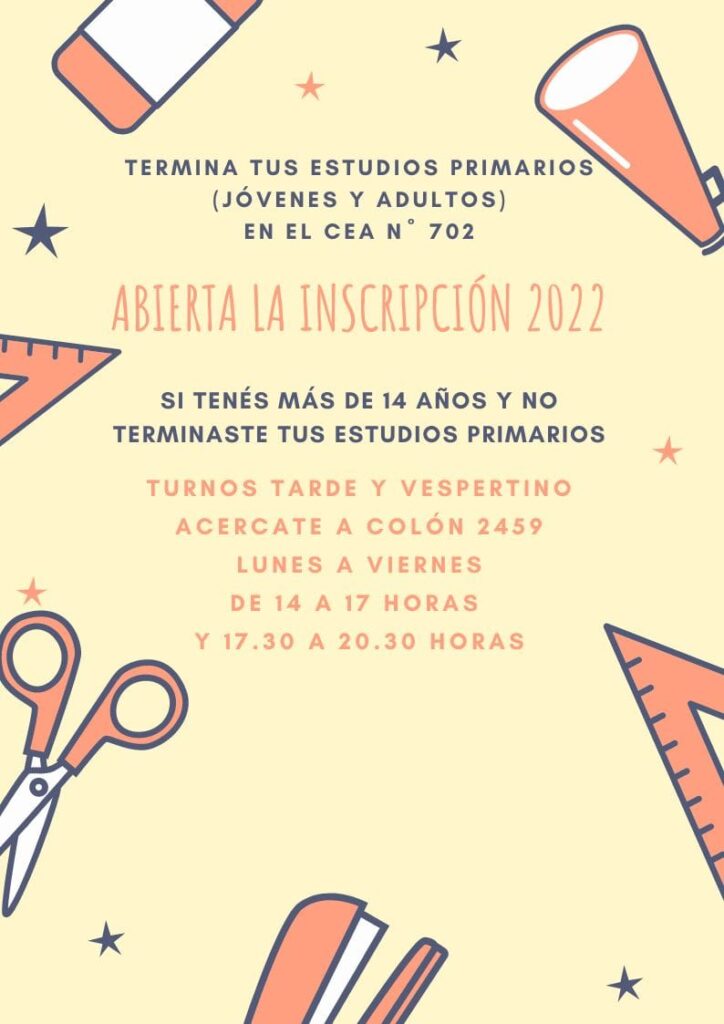 Terminá tus Estudios Primarios (Jóvenes y Adultos)