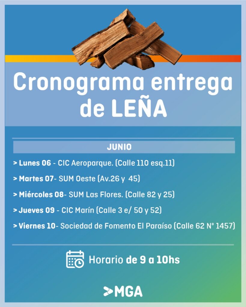 Entrega de Leña: nuevas fechas