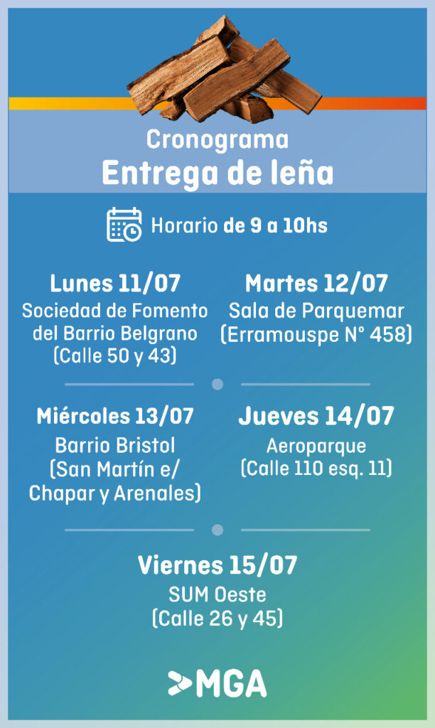 Entrega de leña