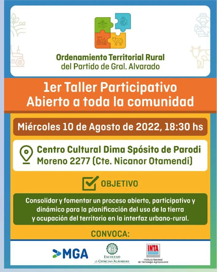 1° Taller Abierto y Participativo para el Ordenamiento Territorial Rural en General Alvarado