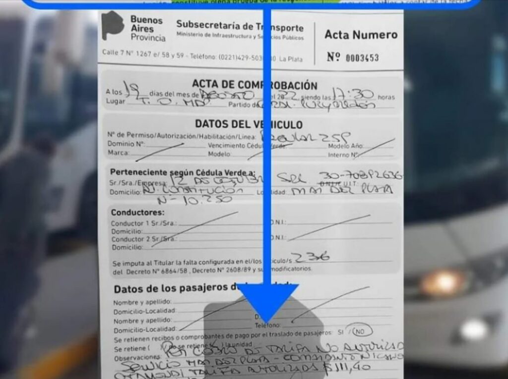 Aumentos injustificados en el transporte de Gral. Alvarado-Mar del Plata